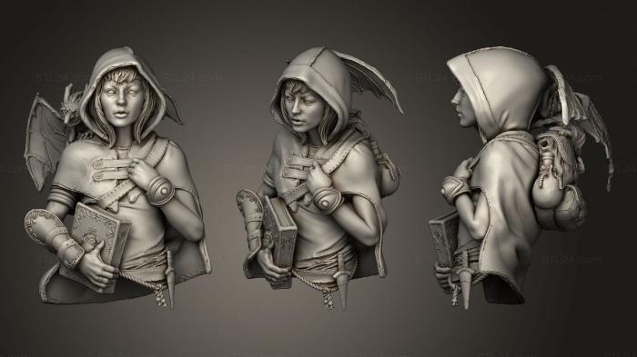 Busts of heroes and monsters (Lillith, BUSTH_1461) 3D models for cnc